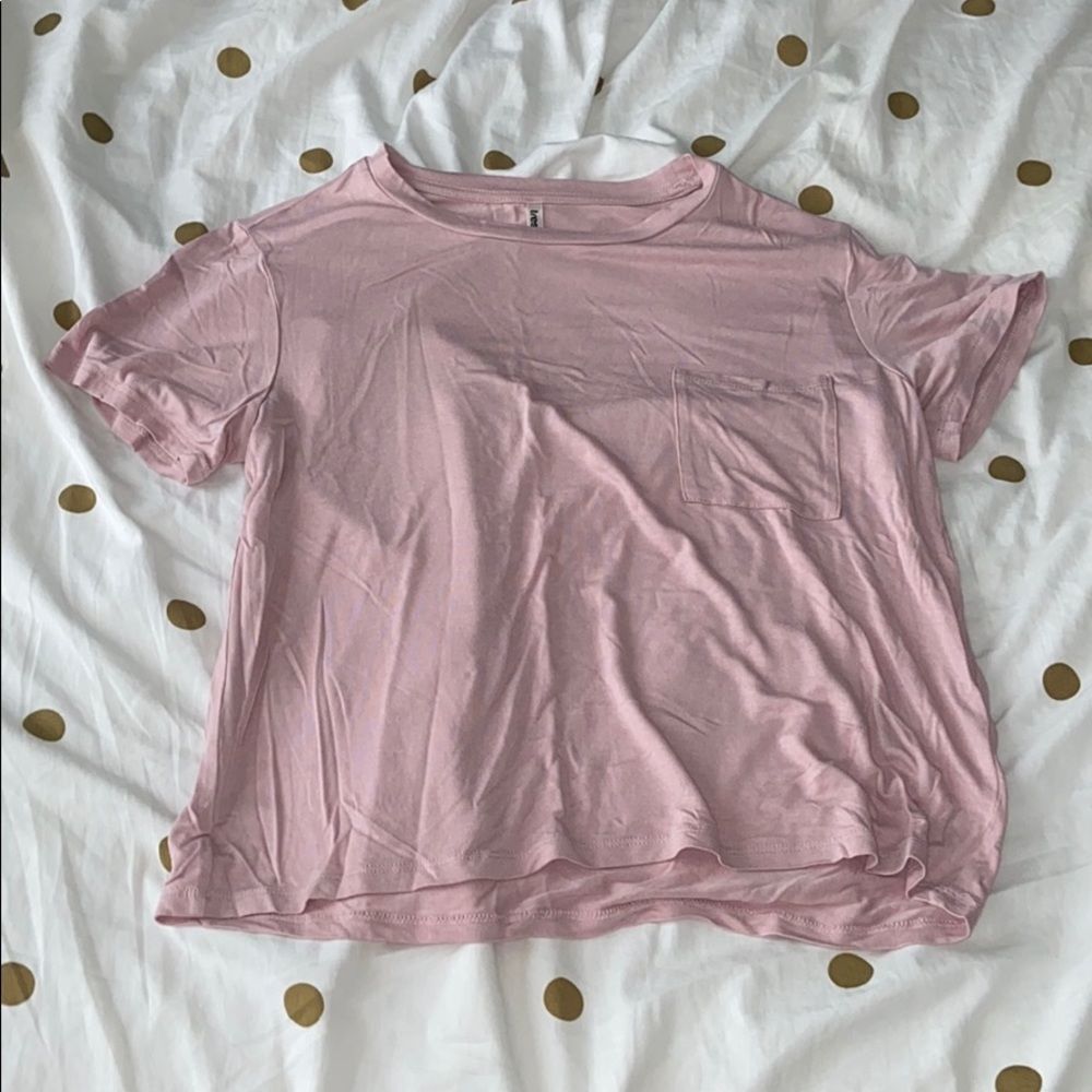 Pink crop top